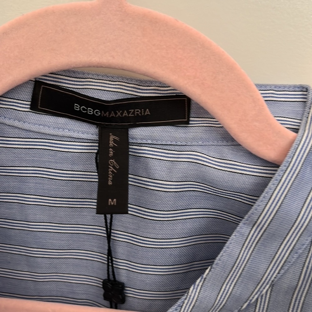 Bcbg Cold Shoulder Button Down Shirt - image 3